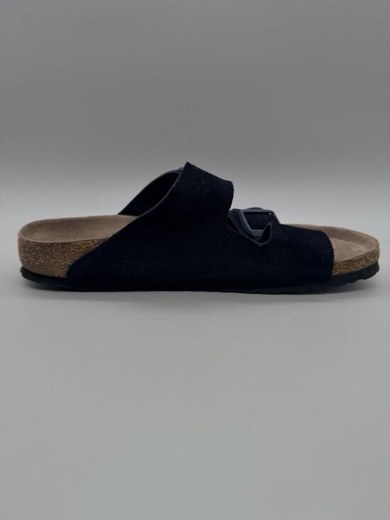 Birkenstock Arizona Soft Footbed Midnight Suede Leather Sandals EU 42 US 9 EUC main image 5